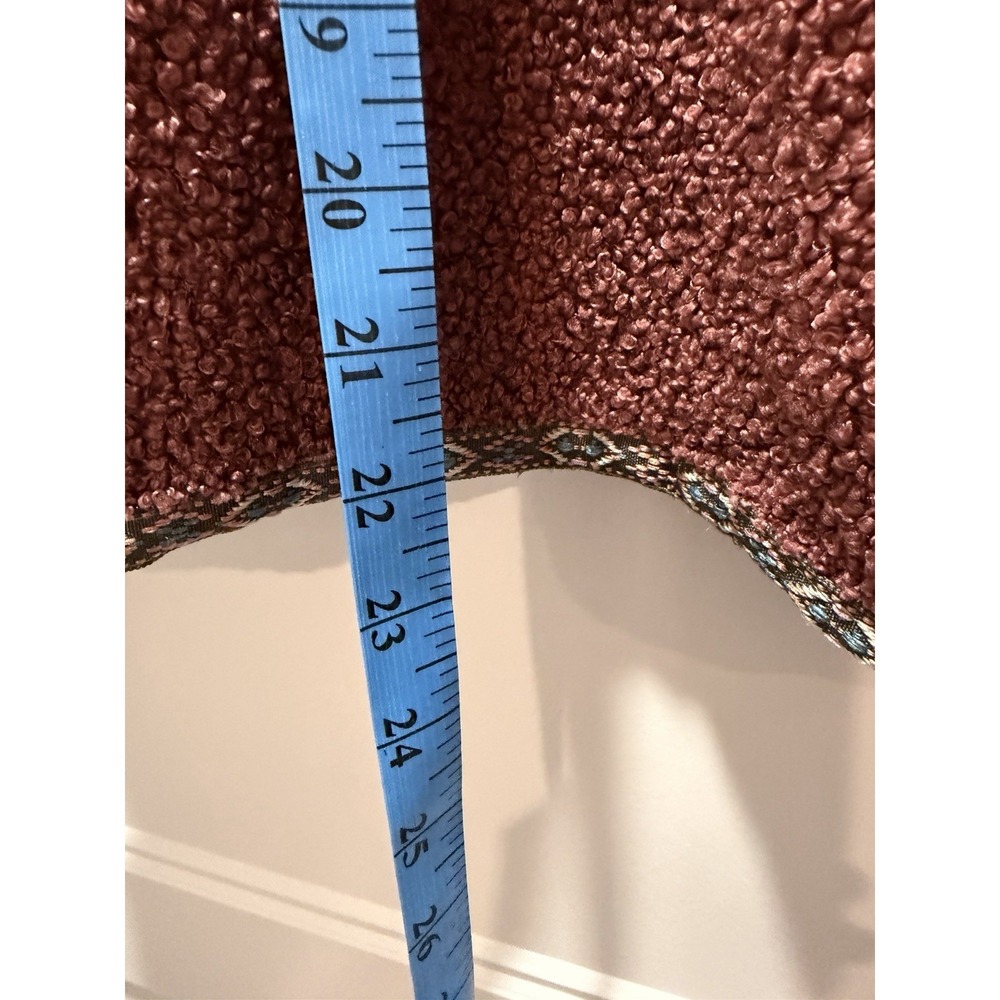 Buc-ee's Western Sherpa Fleece Zip Jacket Medium Aztec Trim Cozy Boho Outdoor - Picture 5 of 6